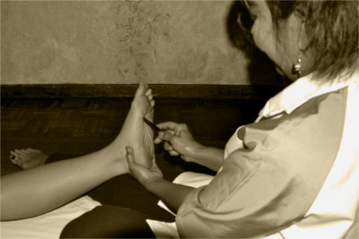 Massage réflexologie plantaire